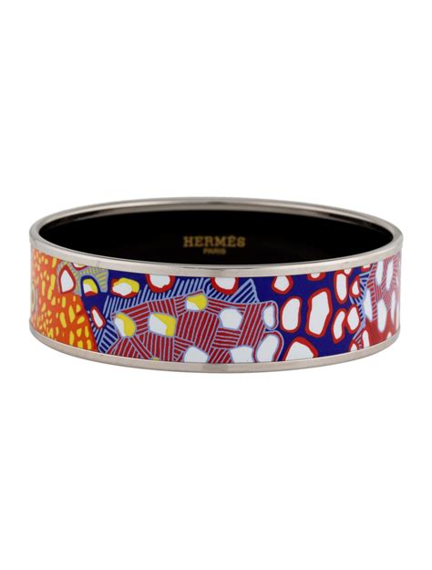 hermes extra large caleche bracelet enamel palladium lagon|hermes fusion bracelets for women.